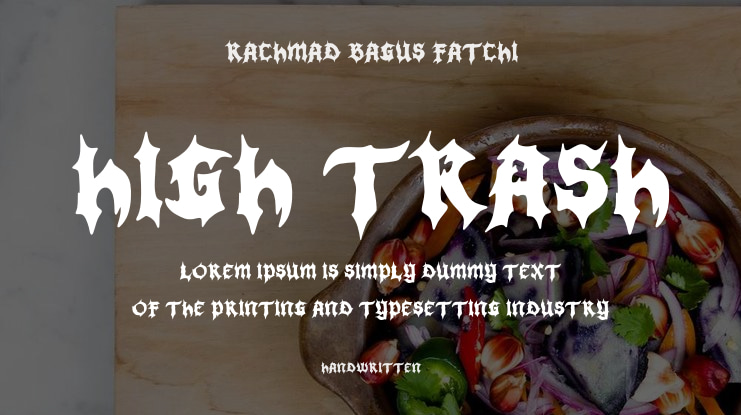 High Trash Font