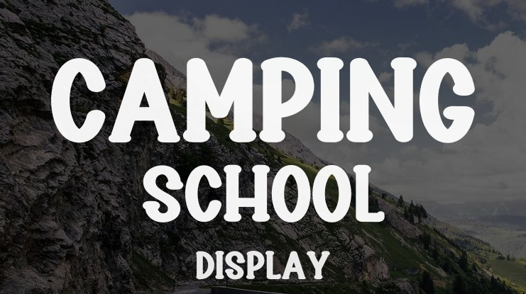 Camping  School Font
