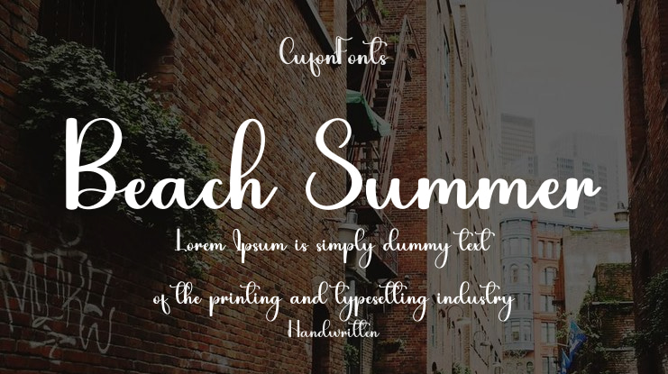 Beach Summer Font