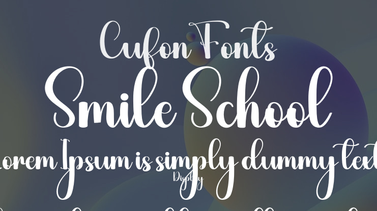 Smile School Font
