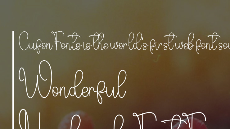 Wonderful Handmade Font