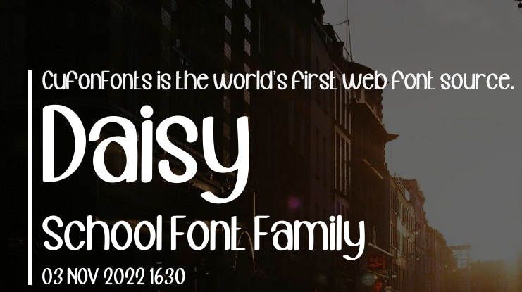 Daisy School Font