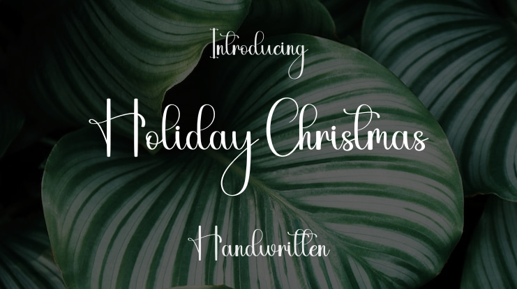 Holiday Christmas Font