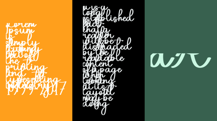 Wedding Birhday Font