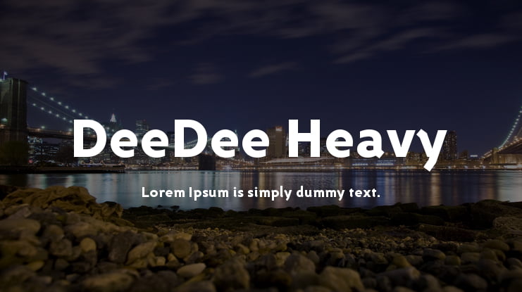 DeeDee Heavy Font