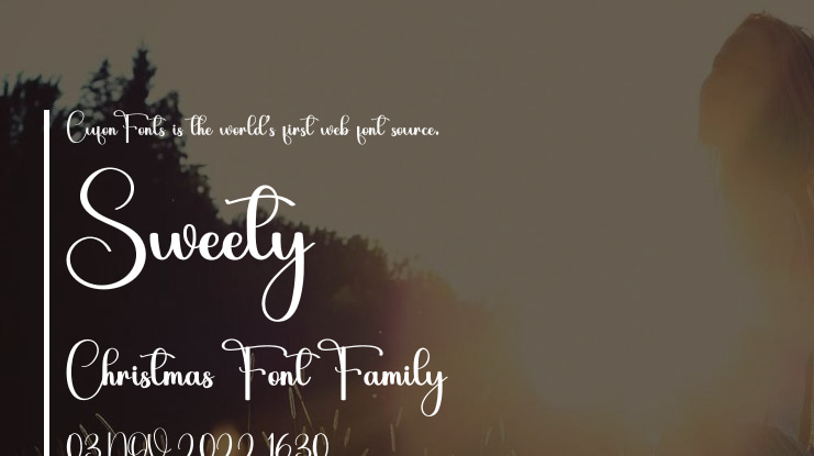 Sweety  Christmas Font