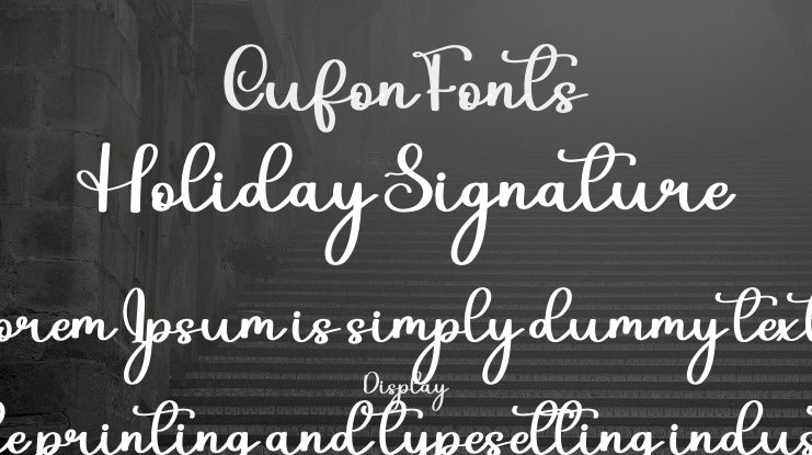 Holiday Signature Font