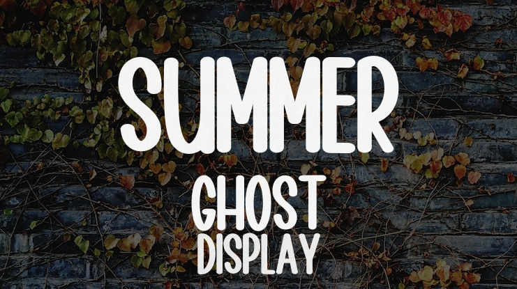 Summer Ghost Font