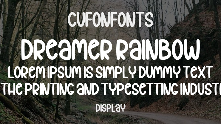 Dreamer Rainbow Font