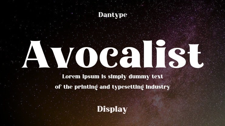 Avocalist Font