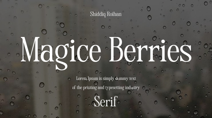 Magice Berries Font