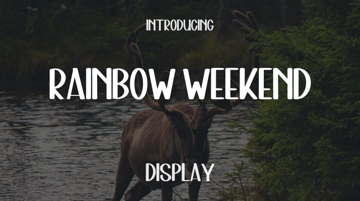 Rainbow Weekend Font