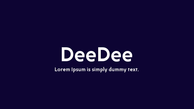 DeeDee Font Family