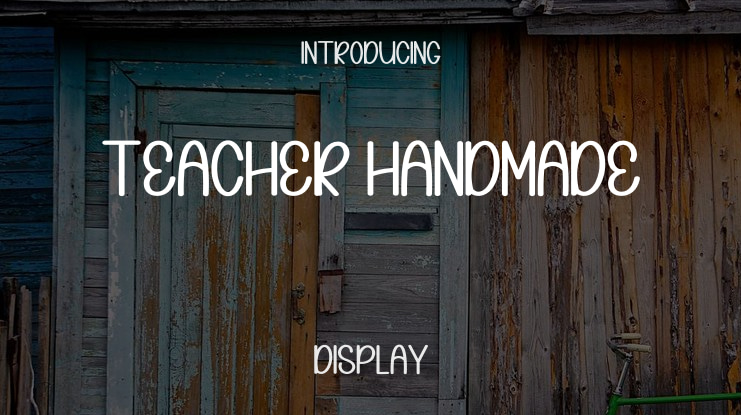 Teacher Handmade Font