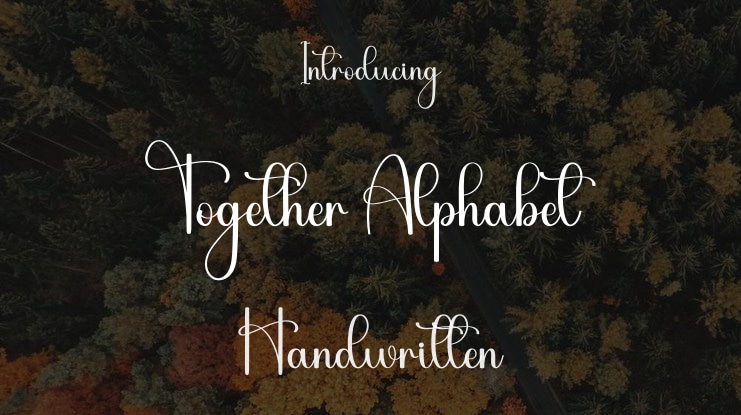 Together Alphabet Font