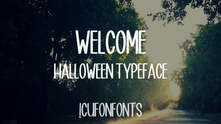 Welcome Halloween Font