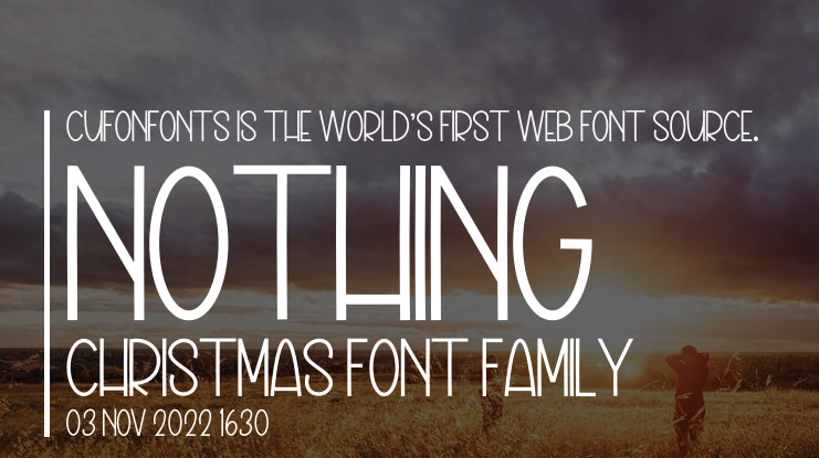 Nothing Christmas Font