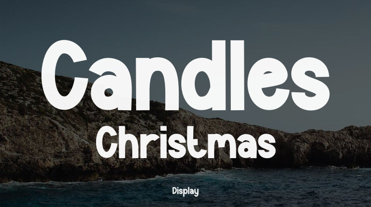 Candles Christmas Font