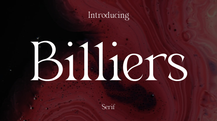 Billiers Font