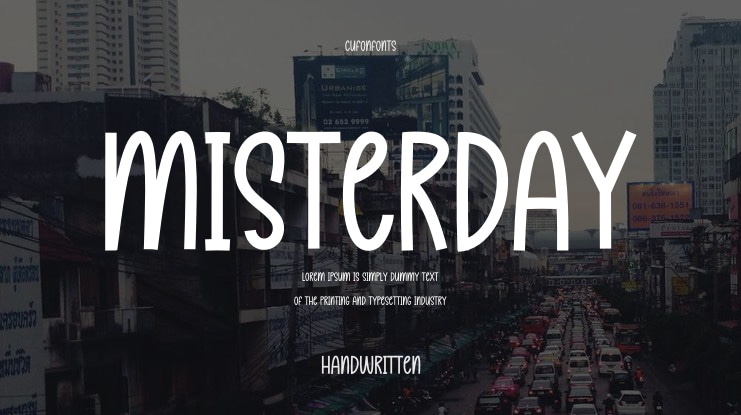 Misterday Font