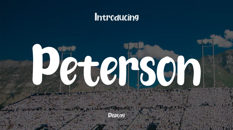 Peterson Font