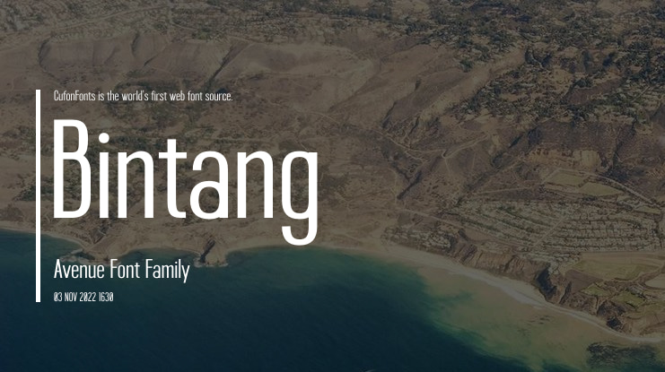 Bintang Avenue Font