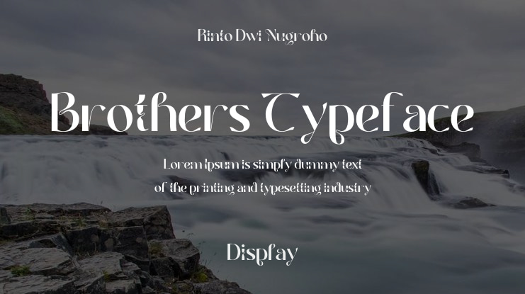 Brothers Typeface Font