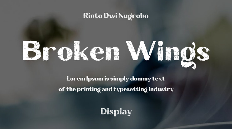 Broken Wings Font