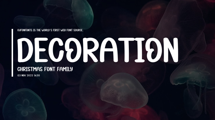 Decoration Christmas Font