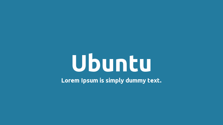 Ubuntu Font Family