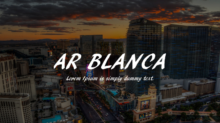 AR BLANCA Font