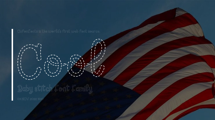 Cool Baby stitch Font Family