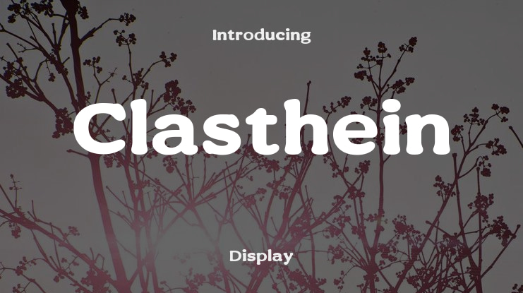 Clasthein Font
