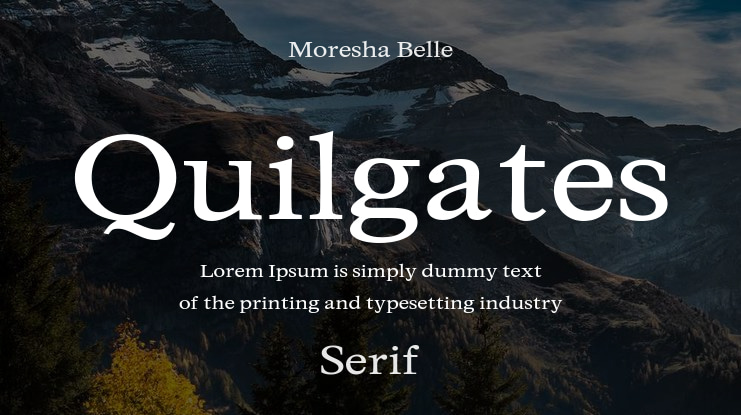 Quilgates Font