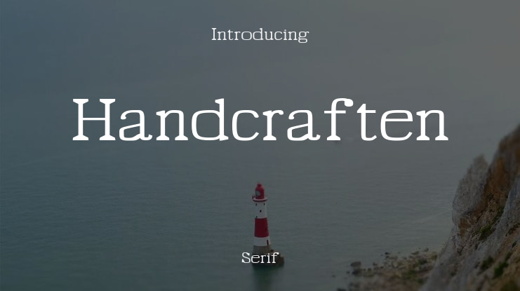 Handcraften Font