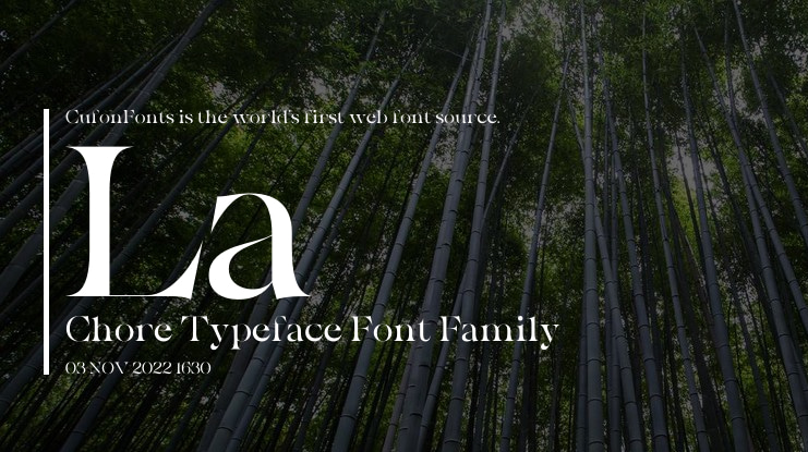 La Chore Typeface Font