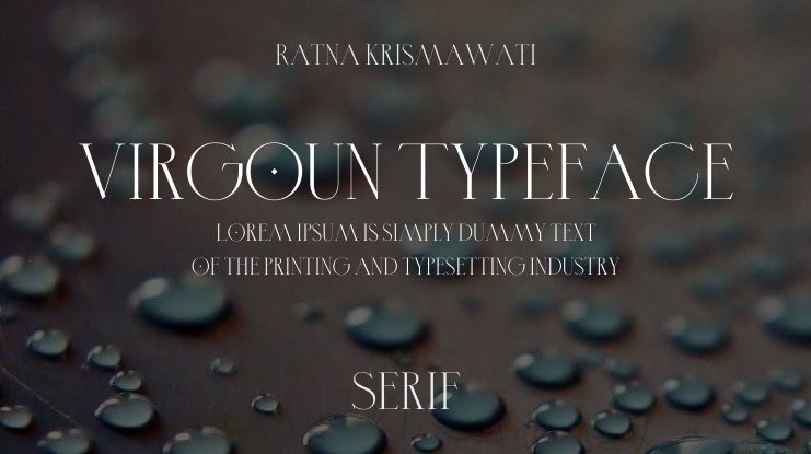 Virgoun Typeface Font