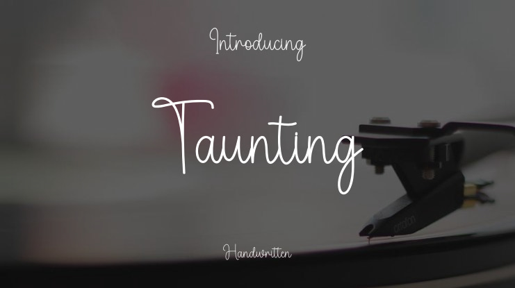 Taunting Font