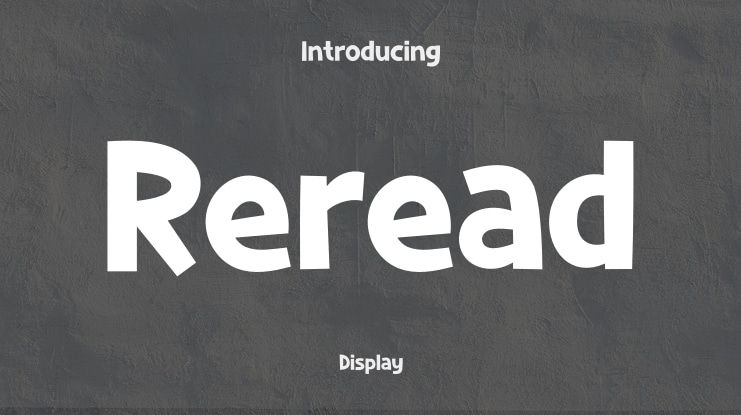 Reread Font