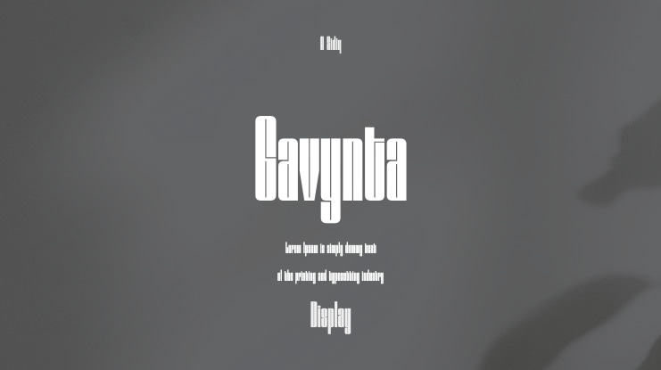 Gavynta Font