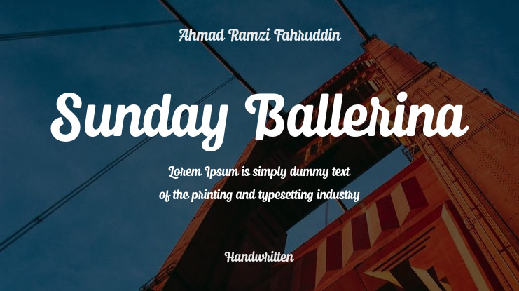Sunday Ballerina Font