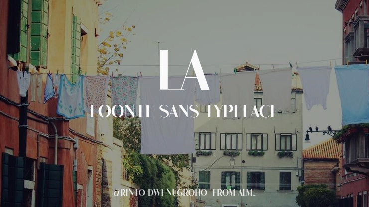 La Foonte Sans Font Family