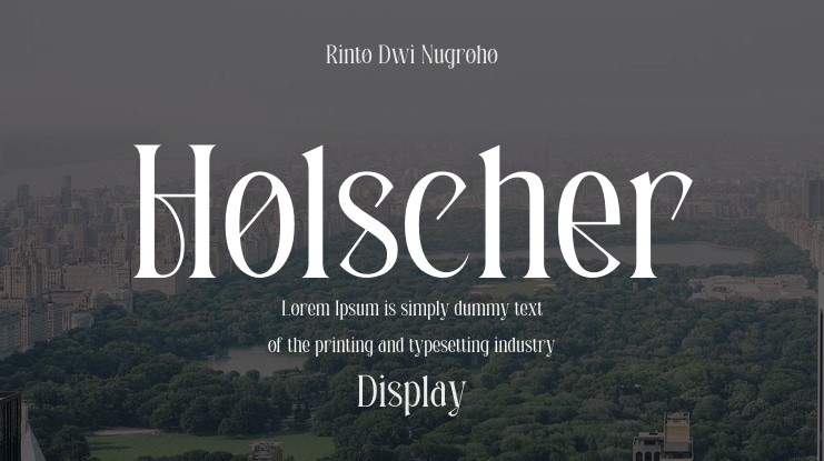 Holscher Font