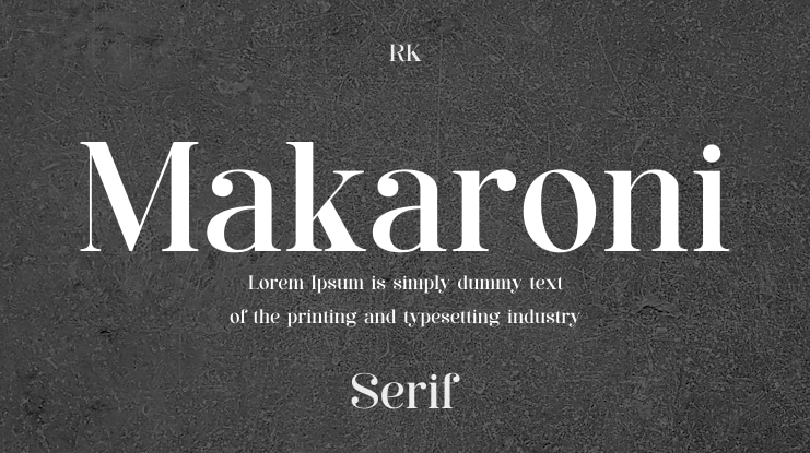 Makaroni Font