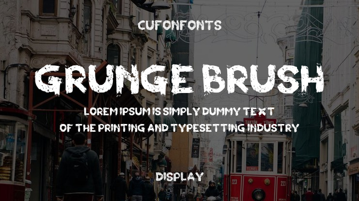 Grunge Brush Font