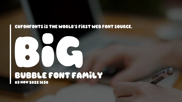 Big Bubble Font
