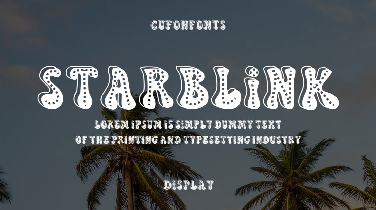 Starblink Font