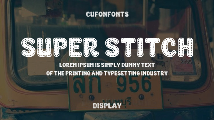 Super Stitch Font