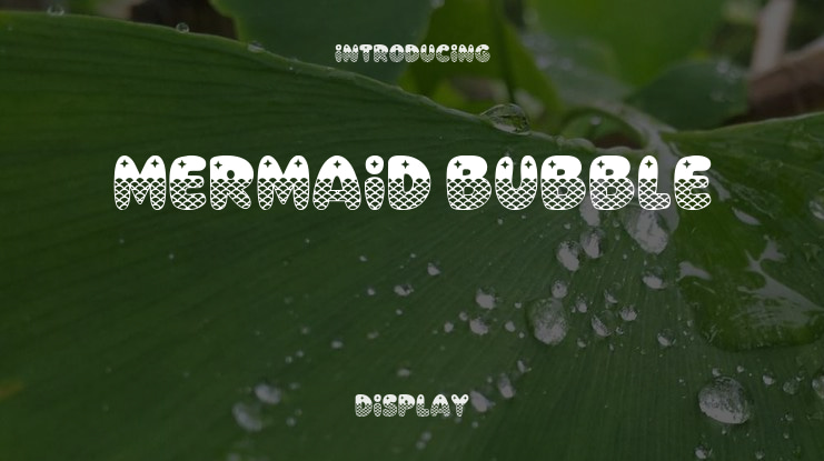 Mermaid Bubble Font
