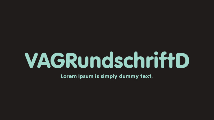 VAGRundschriftD Font